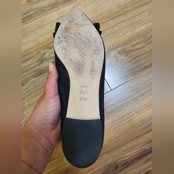 Tory Burch "Rosalind" Denim leather Pointed Toe Flats, size US 8.5 - Picture 11 of 17